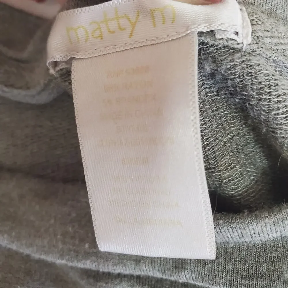 Matty M | Weighted Cuffed Short Sleeve Rounded Hem Tee